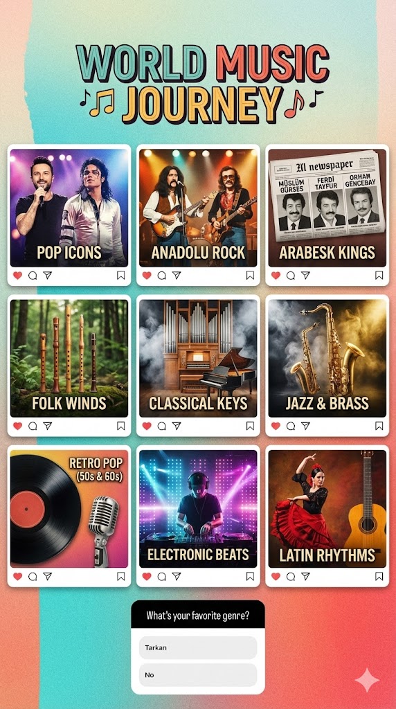 Dünya Müzik Türleri Kolajı